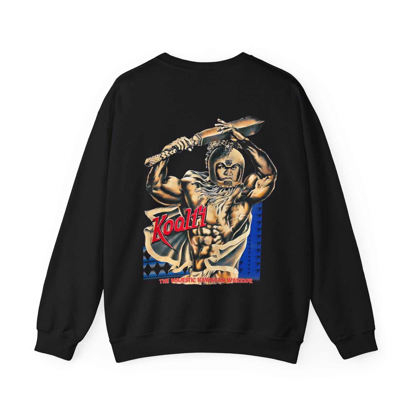 Hawaiian Strength Koali'i The Majestic Hawaiian Warrior Vintage Design 90s New Print Unisex Heavy Blend™ Crewneck Sweatshirt