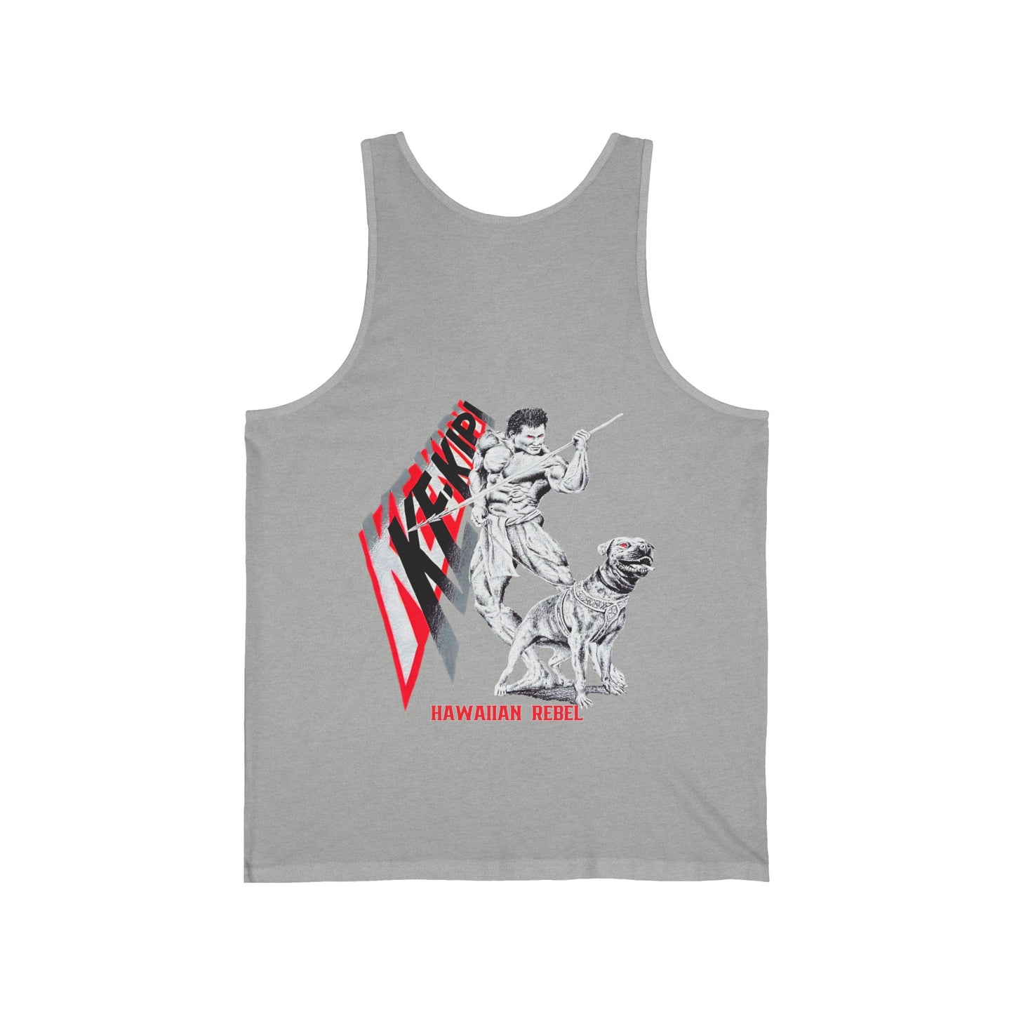 Hawaiian Strength Ke-Kipi Hawaiian Rebel Vintage Design 90s New Print Unisex Jersey Tank