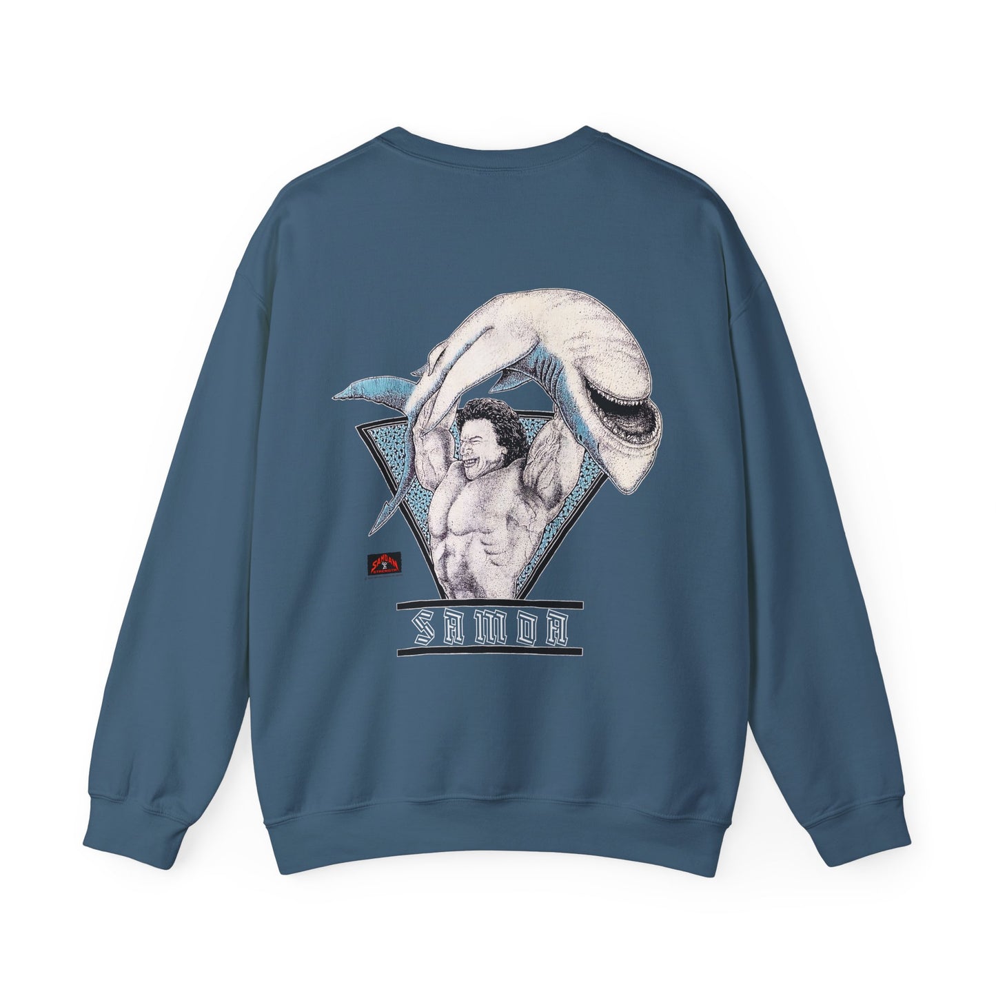 Samoan Strength Samoa Vintage 90s Design New Print Unisex Heavy Blend™ Crewneck Sweatshirt