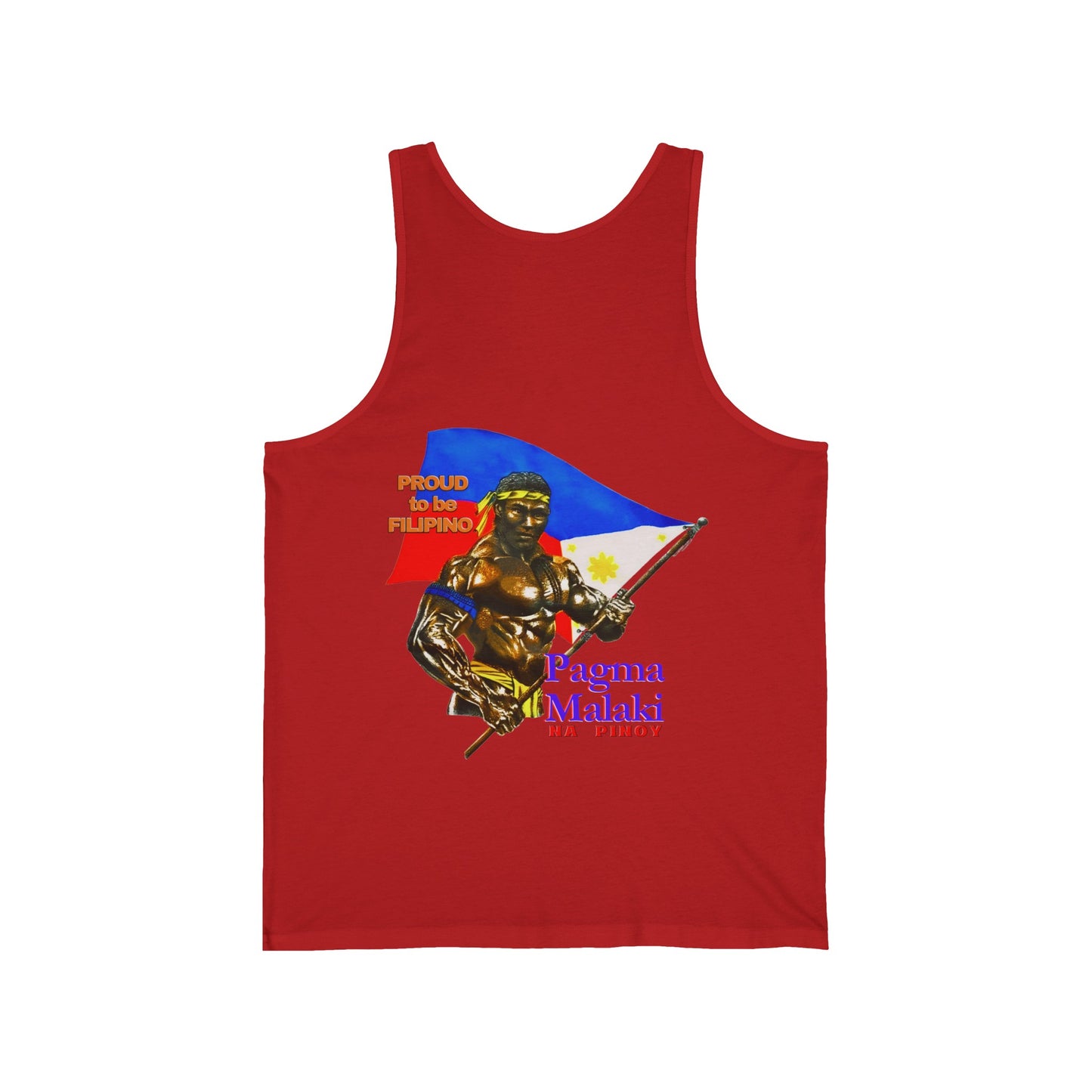 Filipino Strength Proud to be Filipino Pagma Malaki Na Pinoy Vintage Design 90s New Print Unisex Jersey Tank