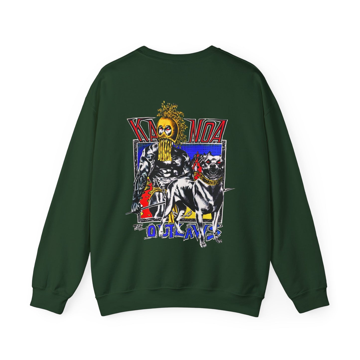 Hawaiian Strength Kanoa The Outlaws Vintage Design 90s New Print Unisex Heavy Blend™ Crewneck Sweatshirt