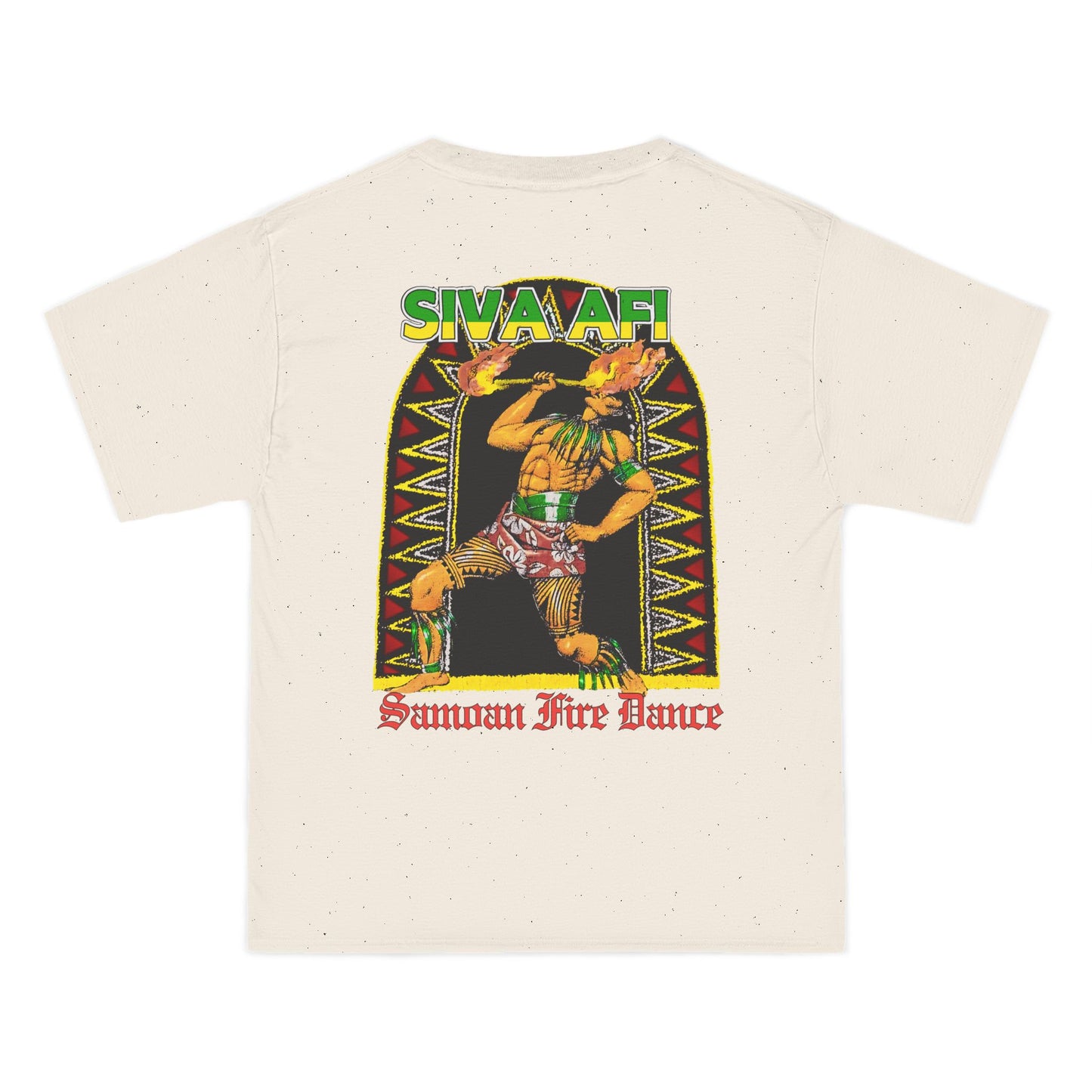 Samoan Strength Siva Afi Samoan Fire Dance Vintage Design 90s New Print Beefy-T®  Short-Sleeve T-Shirt