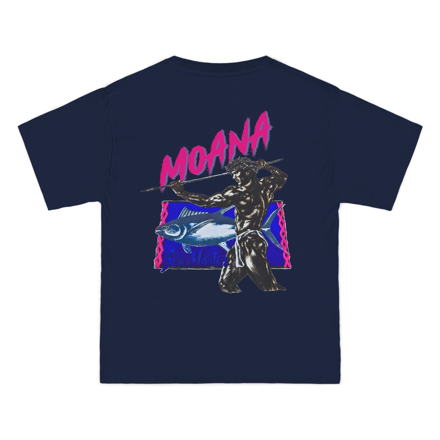 Hawaiian Strength Moana Sea Master Vintage Design 90s New Print Beefy-T®  Short-Sleeve T-Shirt