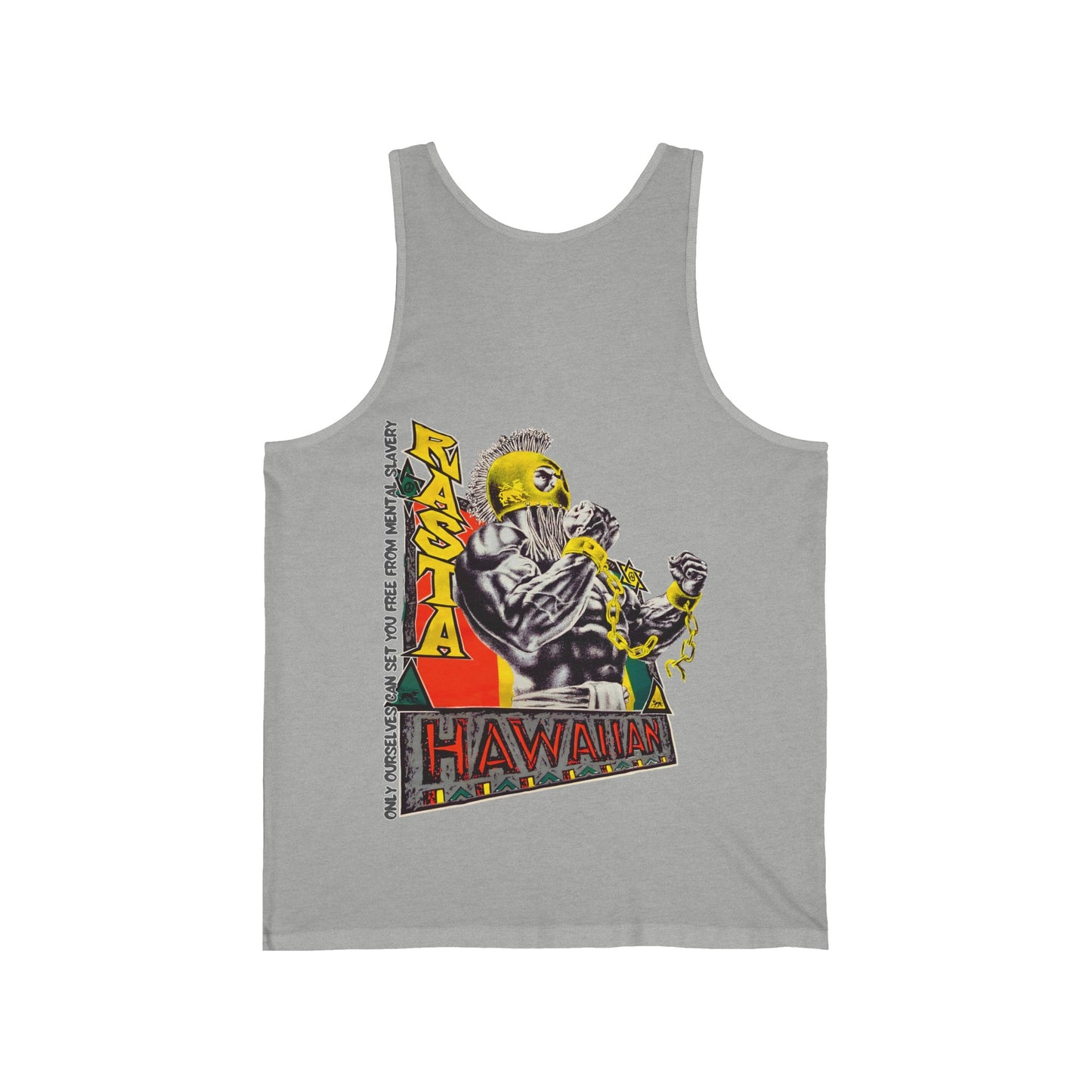 Hawaiian Strength Hawaiian Rasta Vintage Design 90s New Print Unisex Jersey Tank