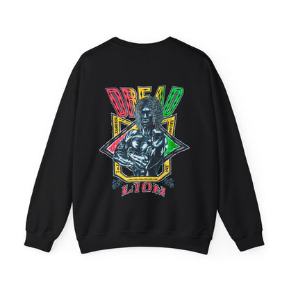 Jawaiian Strength Dread Lion Vintage 90s Design New Print Unisex Heavy Blend™ Crewneck Sweatshirt