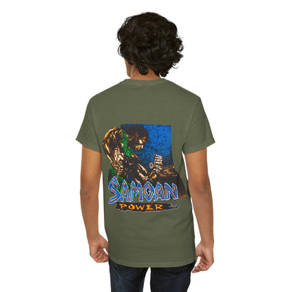 Samoan Strength Samoan Power Shirt Vintage Design 90s New Print T-shirt Unisex Heavy Cotton Tee