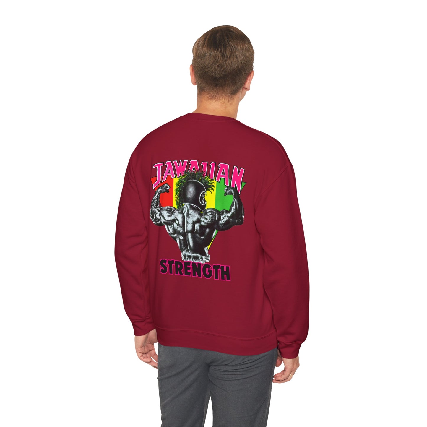 Jawaiian Strength Jawaiian Strenght Shirt Vintage Design 90s New Print Unisex Heavy Blend™ Crewneck Sweatshirt