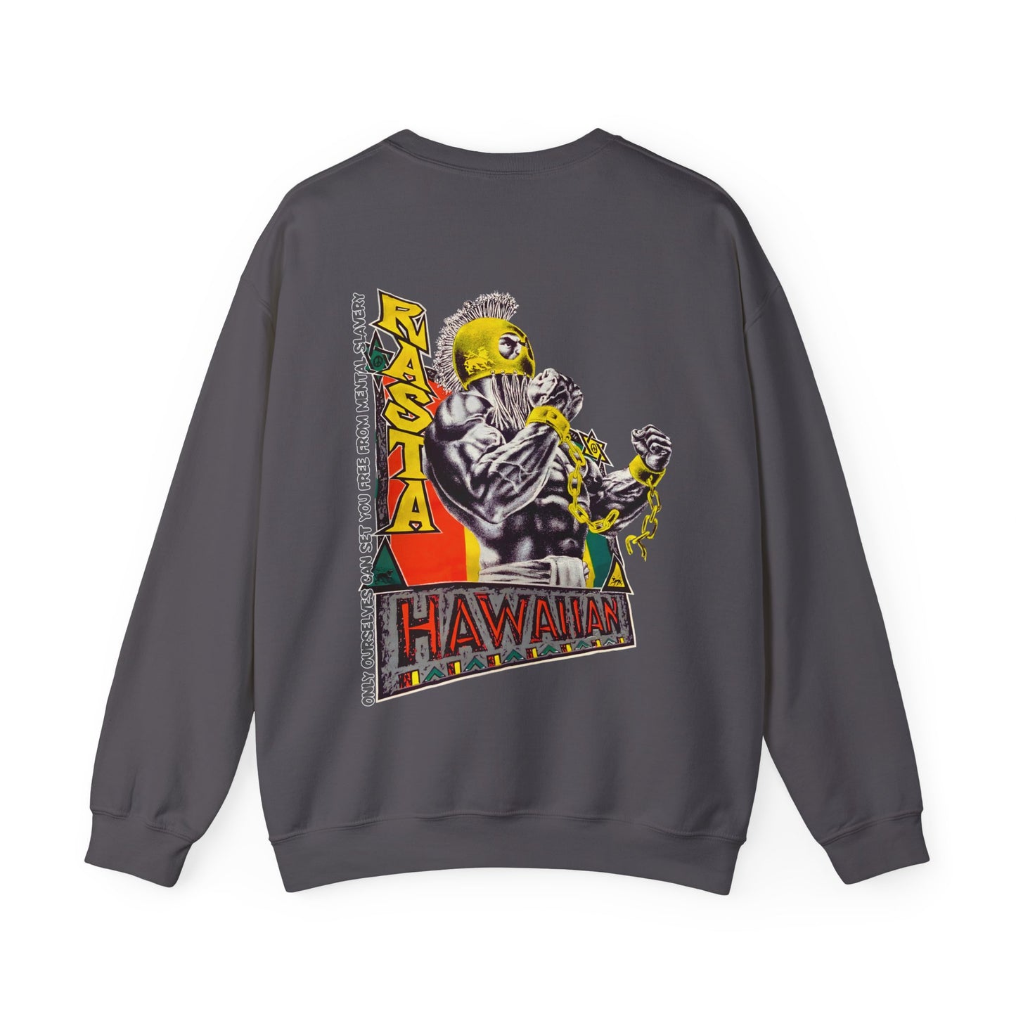 Hawaiian Strength Hawaiian Rasta Vintage Design 90s New Print Unisex Heavy Blend™ Crewneck Sweatshirt