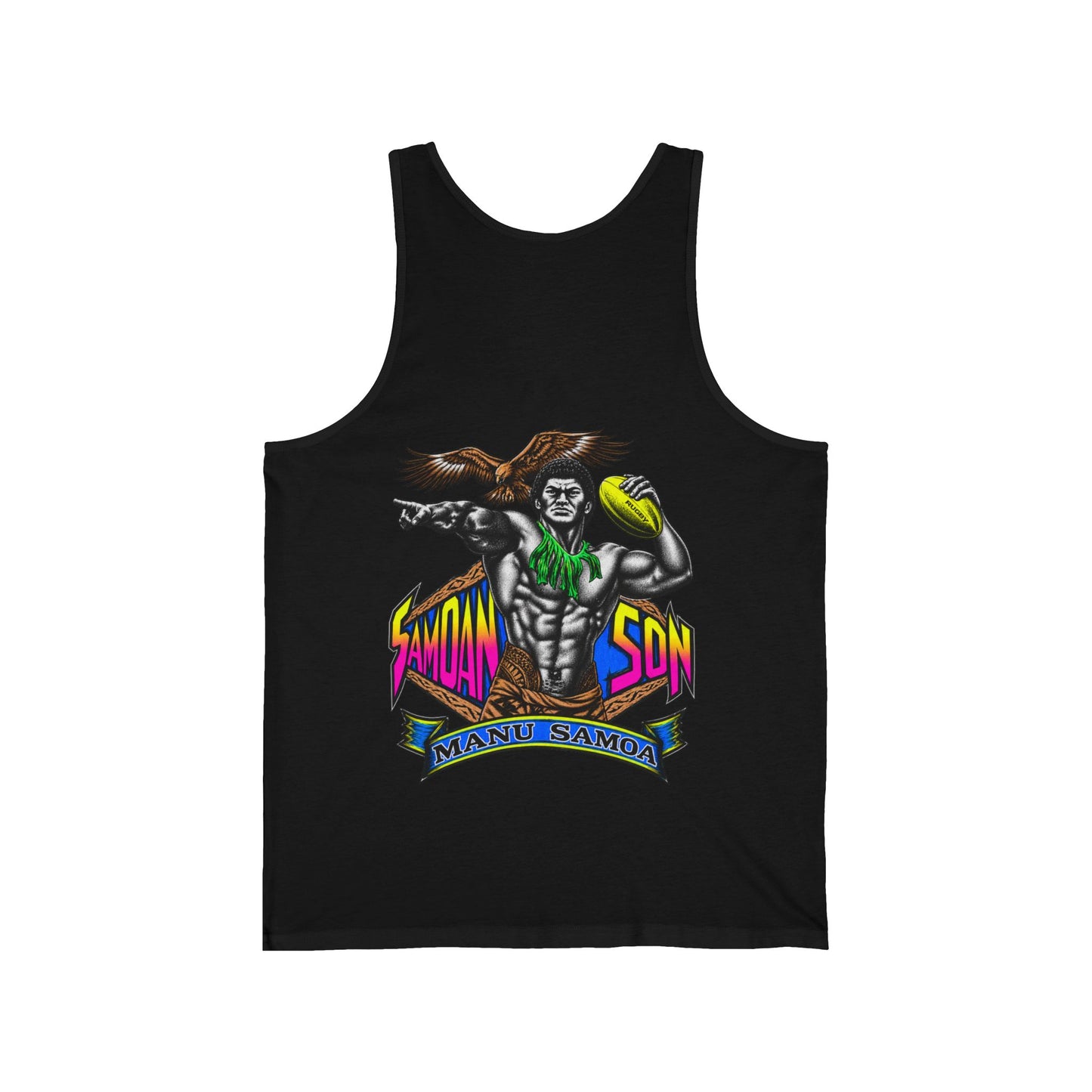 Samoan Strength Samoan Son Manu Samoa Unisex Jersey Tank