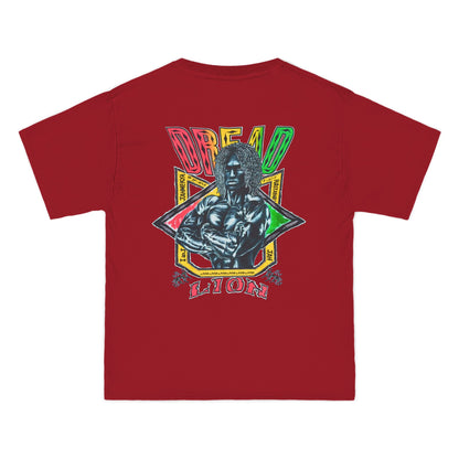 Jawaiian Strength Dread Lion Vintage 90s Design New Print Beefy-T®  Short-Sleeve T-Shirt