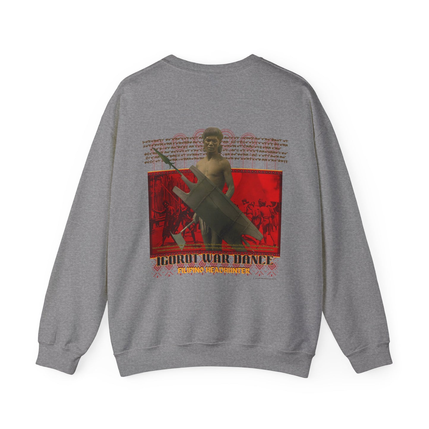 Filipino Strength Filipino Headhunter Igorot War Dance Unisex Heavy Blend™ Crewneck Sweatshirt