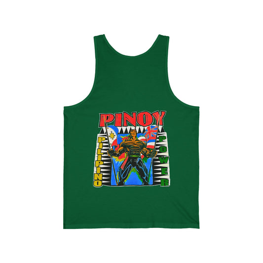 Filipino Strength Pinoy Pilipino Power Vintage Design 90s New Print Unisex Jersey Tank