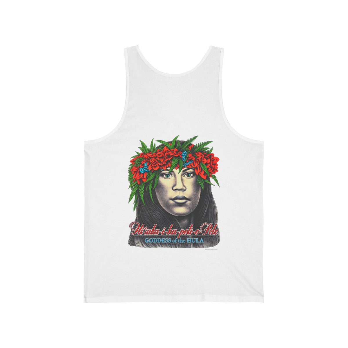 Hawaiian Strength Goddess of the Hula Unisex Jersey Tank