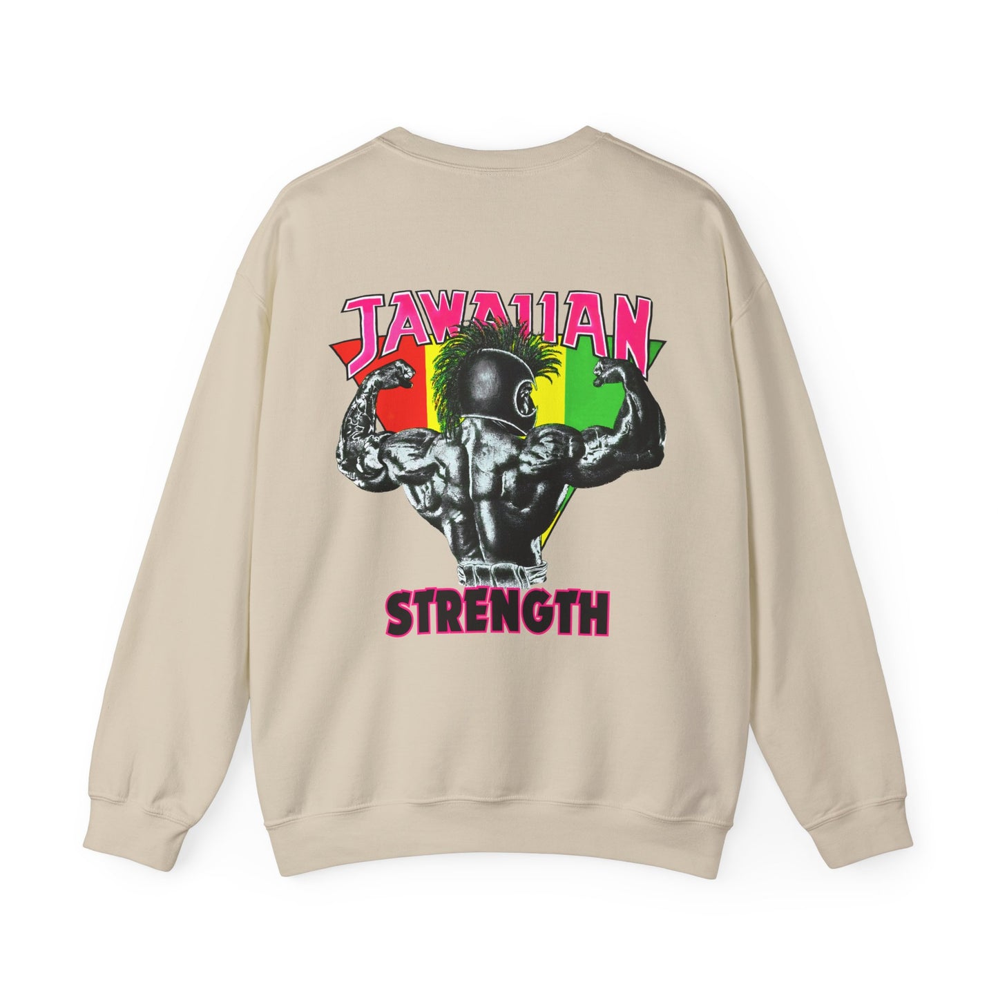 Jawaiian Strength Jawaiian Strenght Shirt Vintage Design 90s New Print Unisex Heavy Blend™ Crewneck Sweatshirt