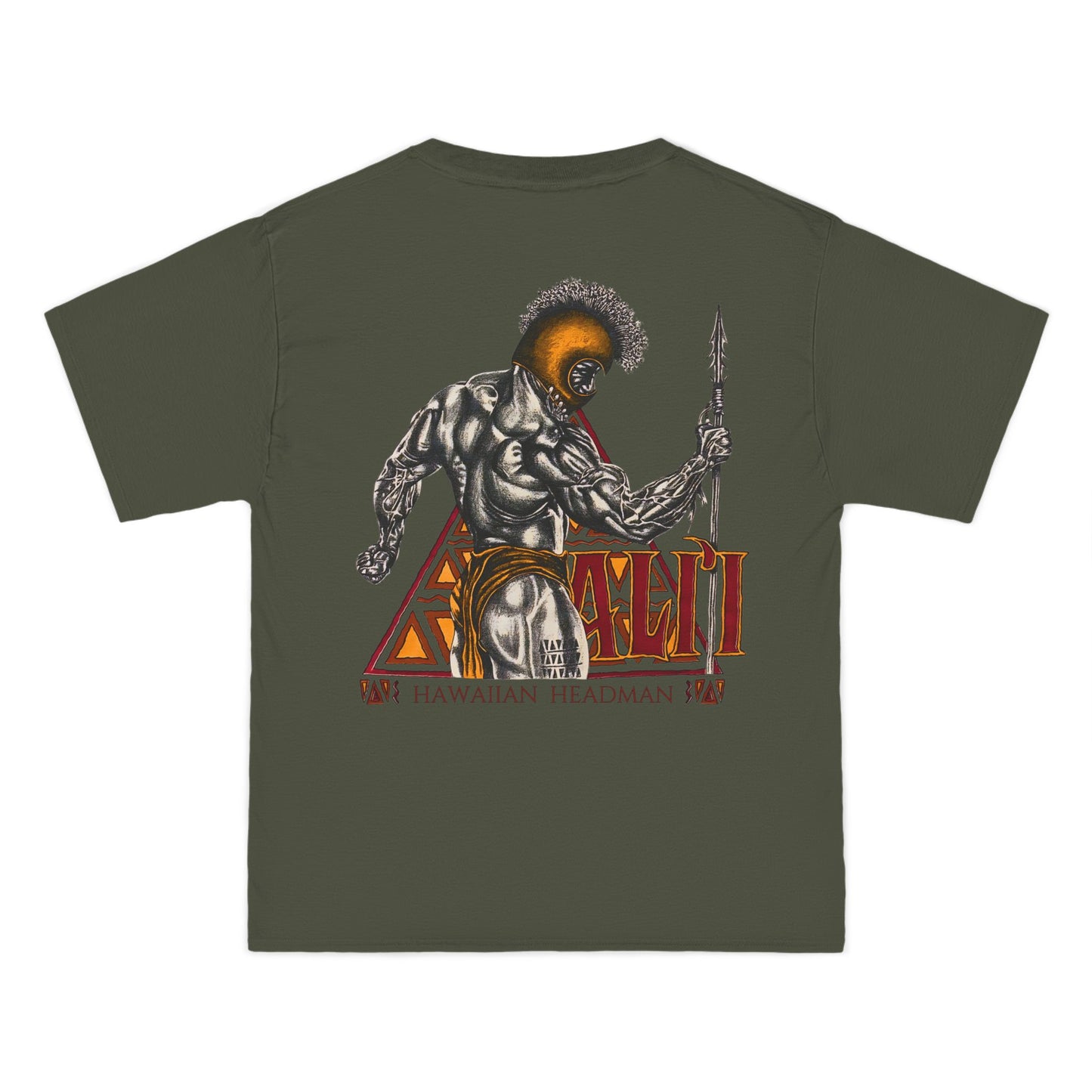 Hawaiian Strength Ali'i Hawaiian Headman Vintage Design 90s New Print Beefy-T®  Short-Sleeve T-Shirt