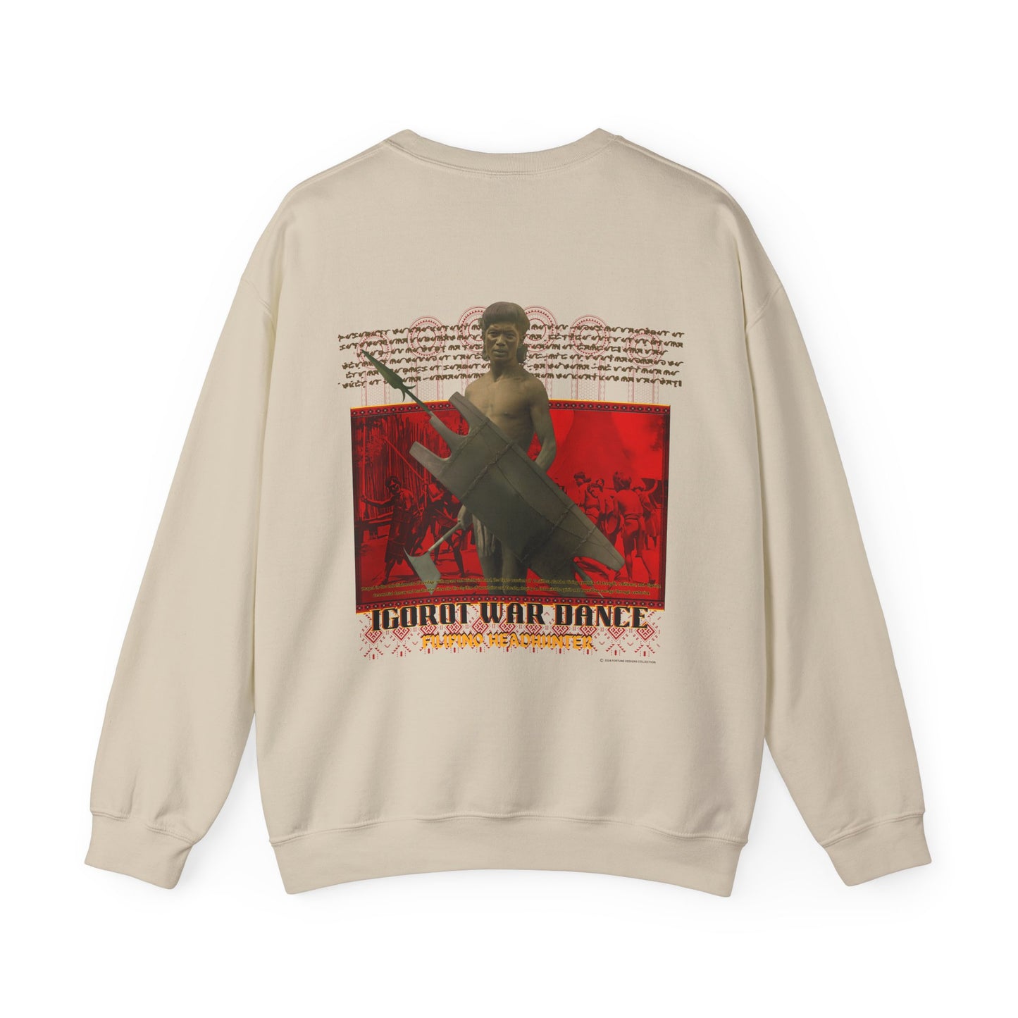 Filipino Strength Filipino Headhunter Igorot War Dance Unisex Heavy Blend™ Crewneck Sweatshirt