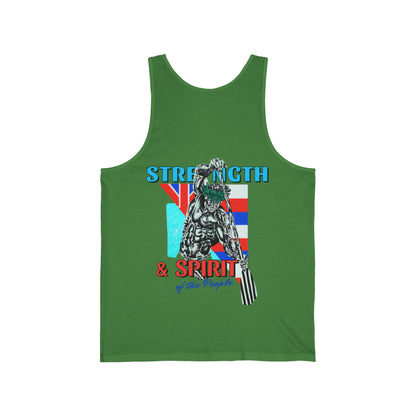 Hawaiian Strength Strength and Spirit of the People Vintage Design 90s New Print Unisex Jersey Tank