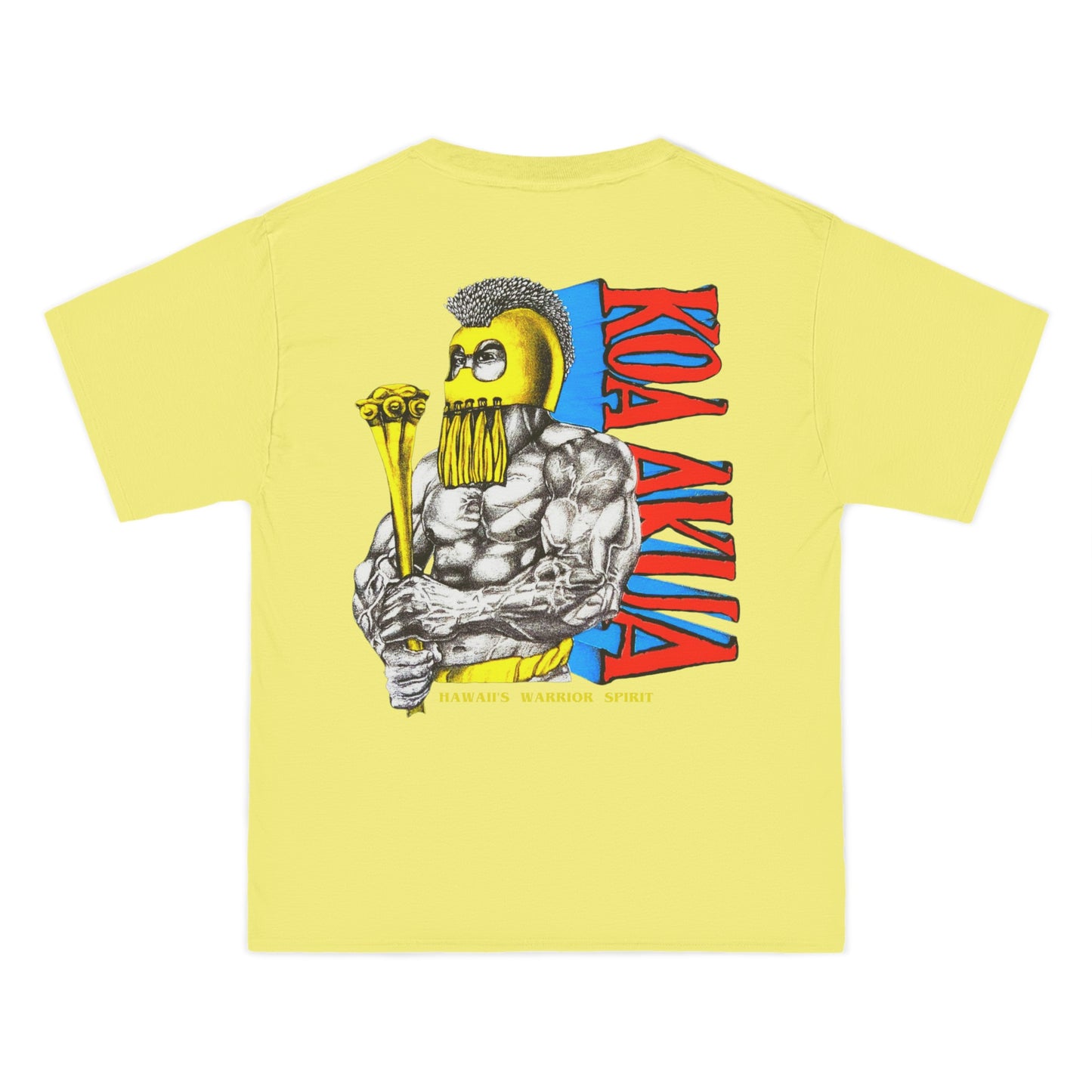 Hawaiian Strength Koa Akua Hawaii's Warrior Spirit Vintage Design 90s New Print Beefy-T®  Short-Sleeve T-Shirt