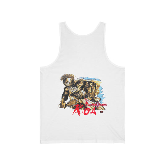 Hawaiian Strength The Fearless Warrior Koa Vintage Design 90s New Print Unisex Jersey Tank