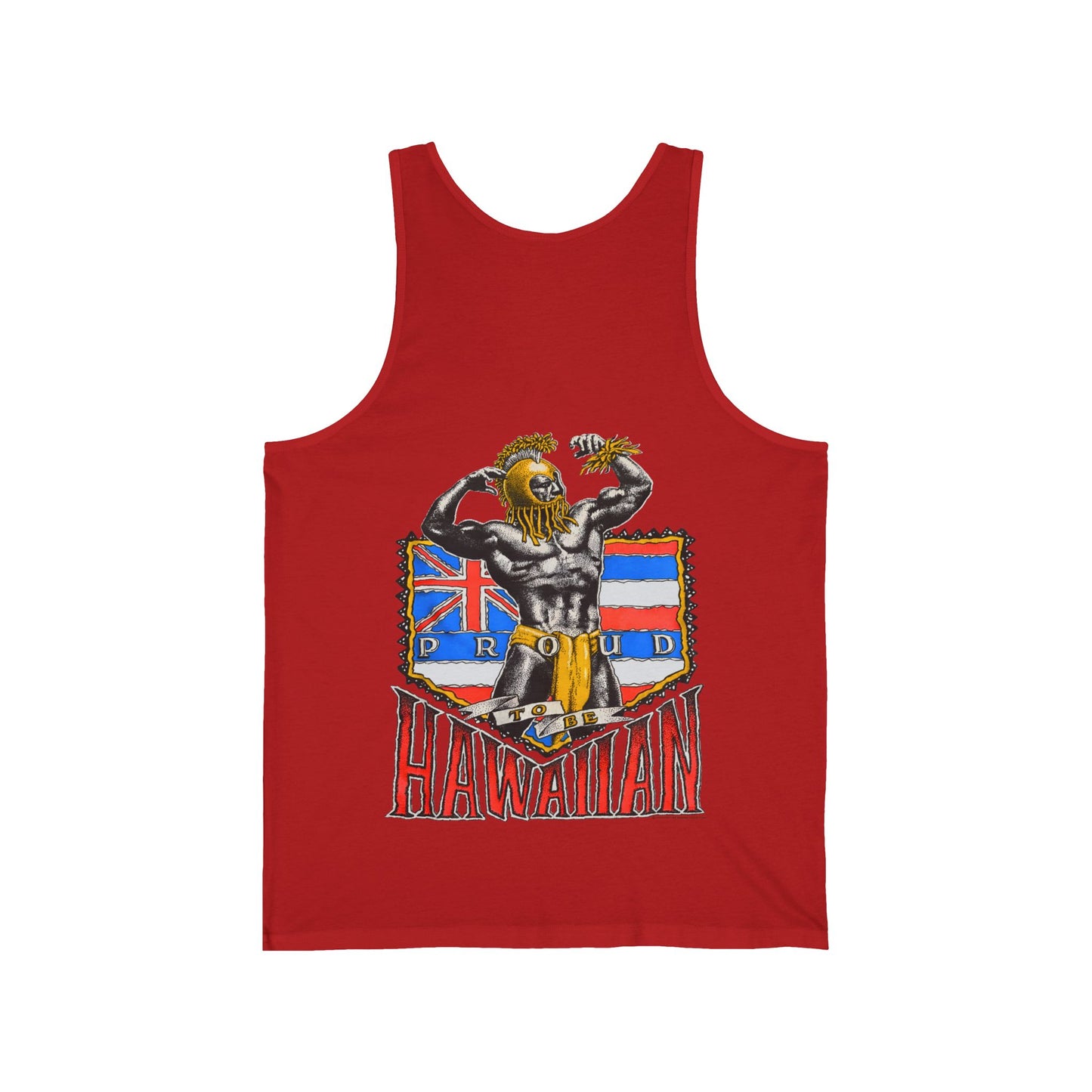 Hawaiian Strength Proud To Be Hawaiian Vintage Design 90s New Print Unisex Jersey Tank