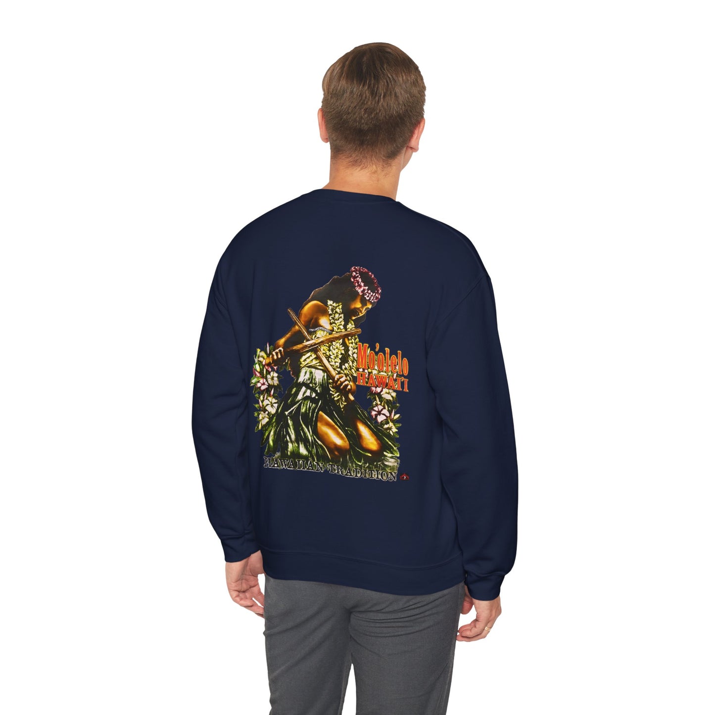Hawaiian Strength Hawaiian Tradition Mo'olelo Hawai'i Vintage Design 90s New Print Unisex Heavy Blend™ Crewneck Sweatshirt