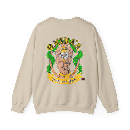 Hawaiian Strength Onipa'a Hawaiians Unite Vintage Design 90s New Print Unisex Heavy Blend™ Crewneck Sweatshirt