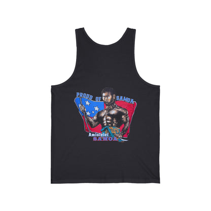 Samoan Strength Proud of Samoa Amiolelei Samoa Vintage Design 90s New Print Unisex Jersey Tank