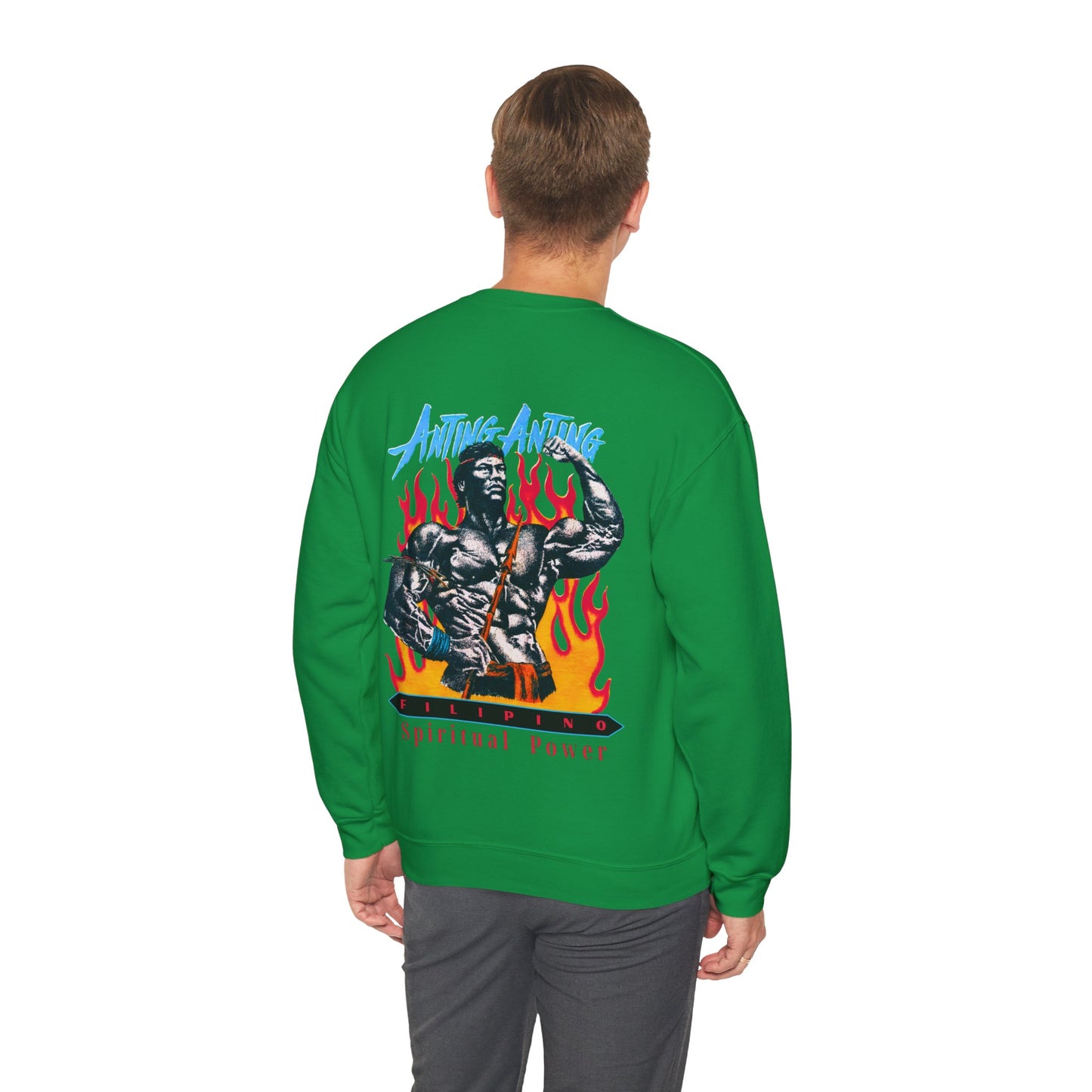 Filipino Strength Anting Anting Vintage Designs 90s New Print Unisex Heavy Blend™ Crewneck Sweatshirt