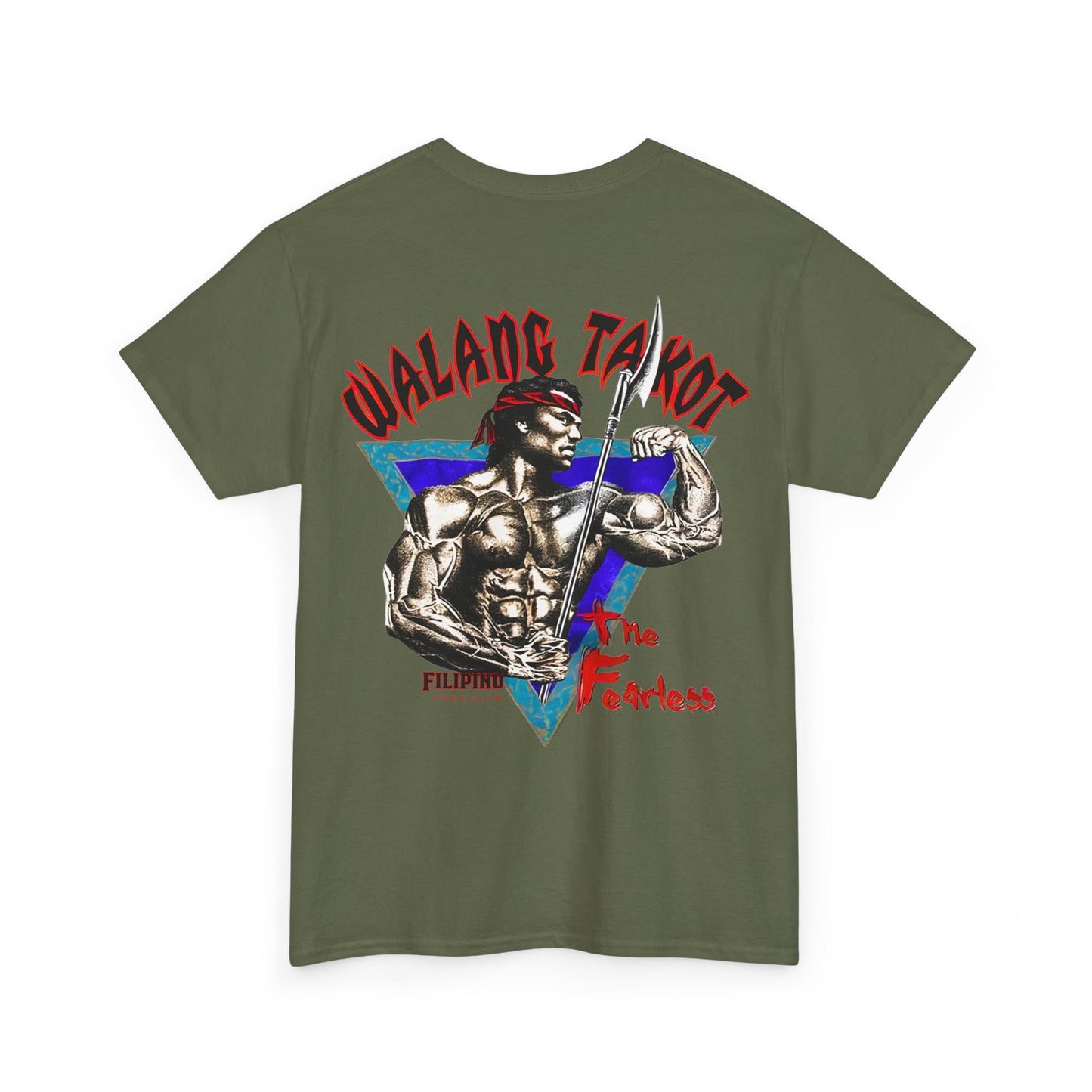 Filipino Strength Walang Takot The Fearless Vintage Design 90s New Print T-shirt Unisex Heavy Cotton Tee