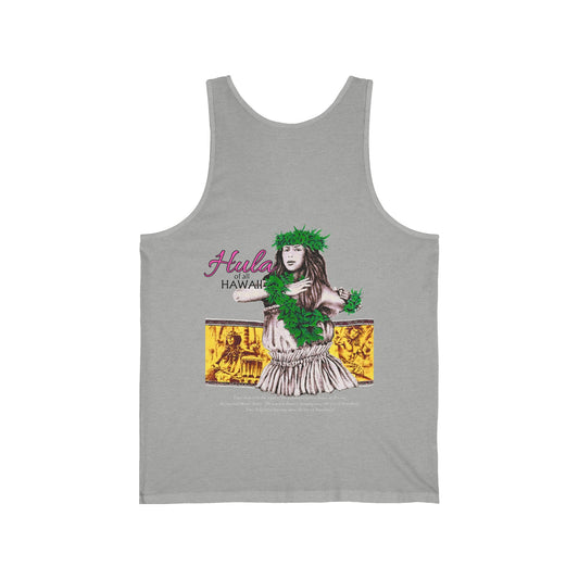 Hawaiian Strength Hula of all Hawaii Vintage Design 90s New Print Unisex Jersey Tank