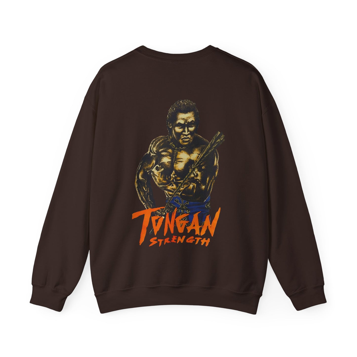 Local Strength Tongan Strength Vintage Design 90s New Print Unisex Heavy Blend™ Crewneck Sweatshirt