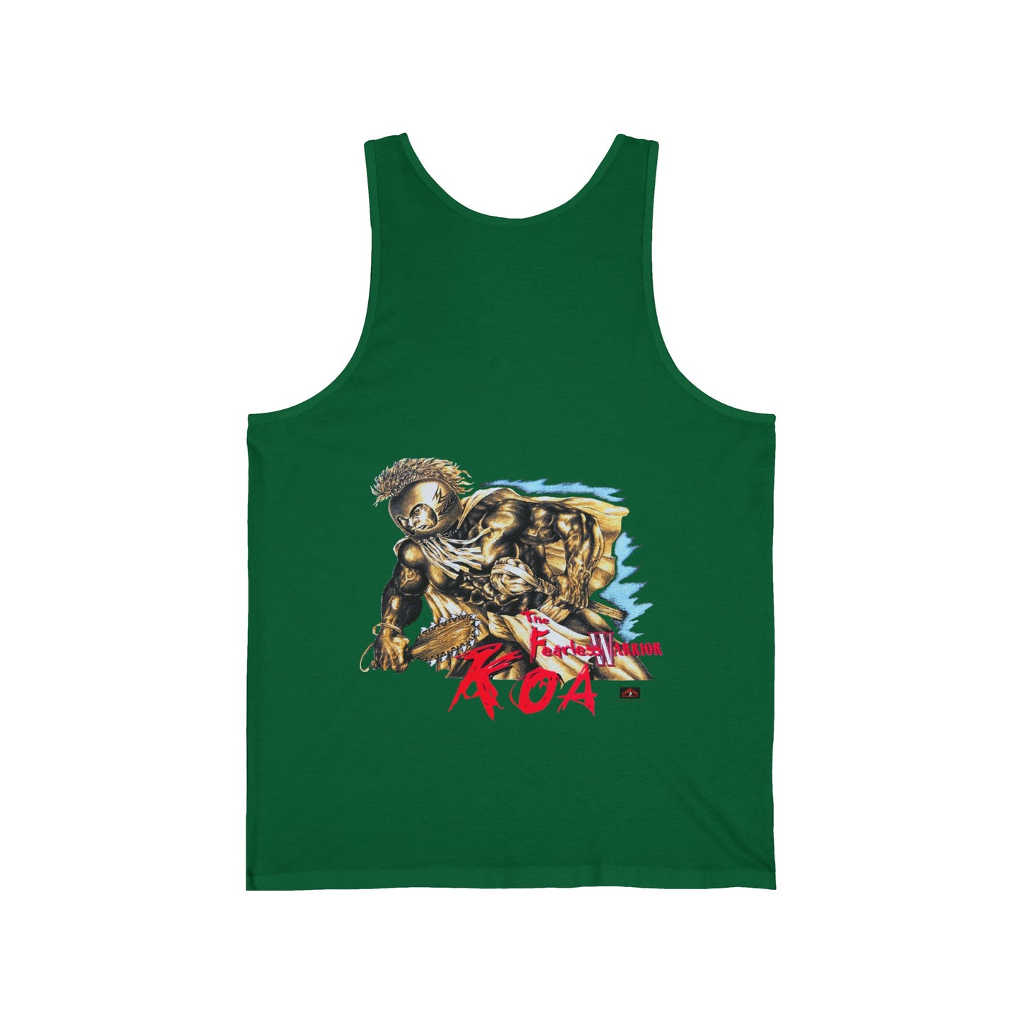 Hawaiian Strength The Fearless Warrior Koa Vintage Design 90s New Print Unisex Jersey Tank