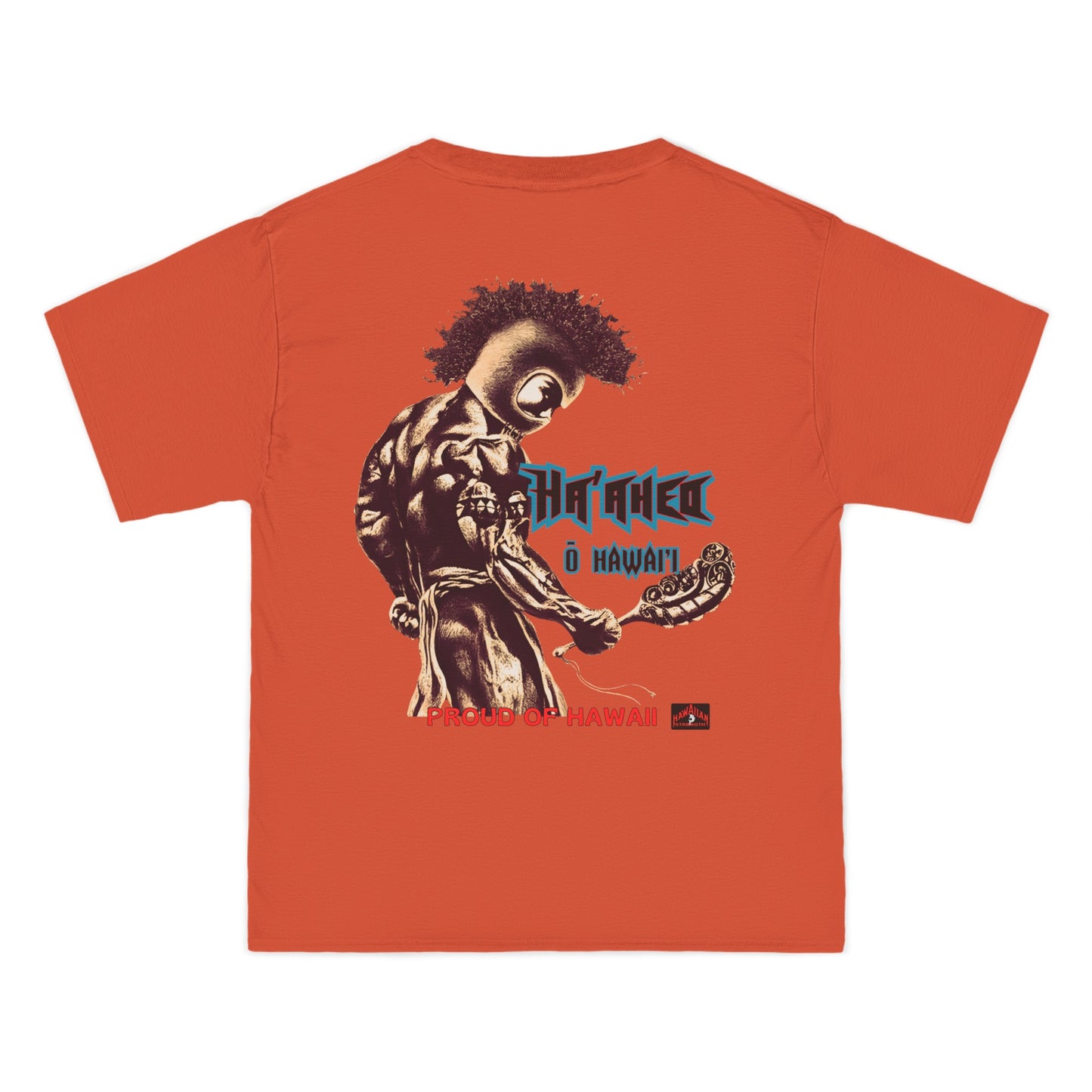 Hawaiian Strength Proud of Hawaii Ha'aheo o Hawai'i Vintage Design 90s New Print Beefy-T®  Short-Sleeve T-Shirt