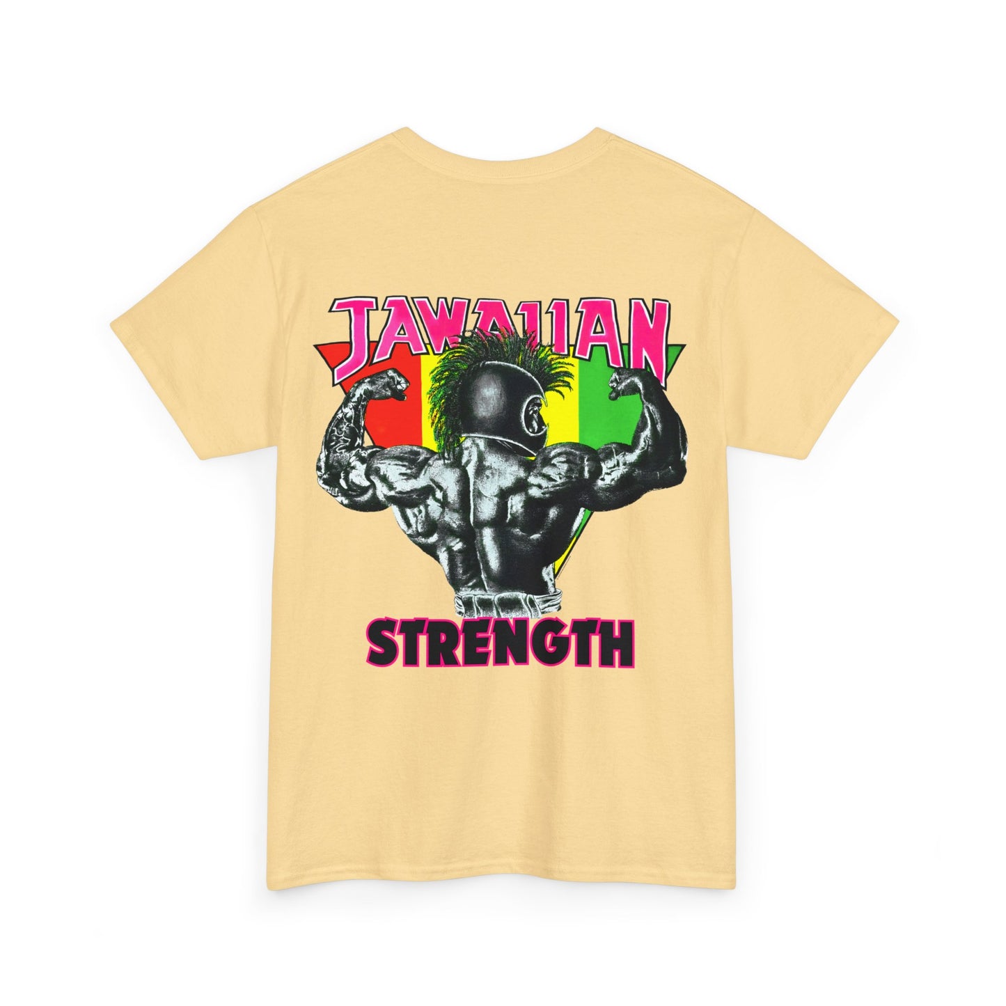 Jawaiian Strength Jawaiian Strenght Vintage Design 90s New Print T-shirt Unisex Heavy Cotton Tee