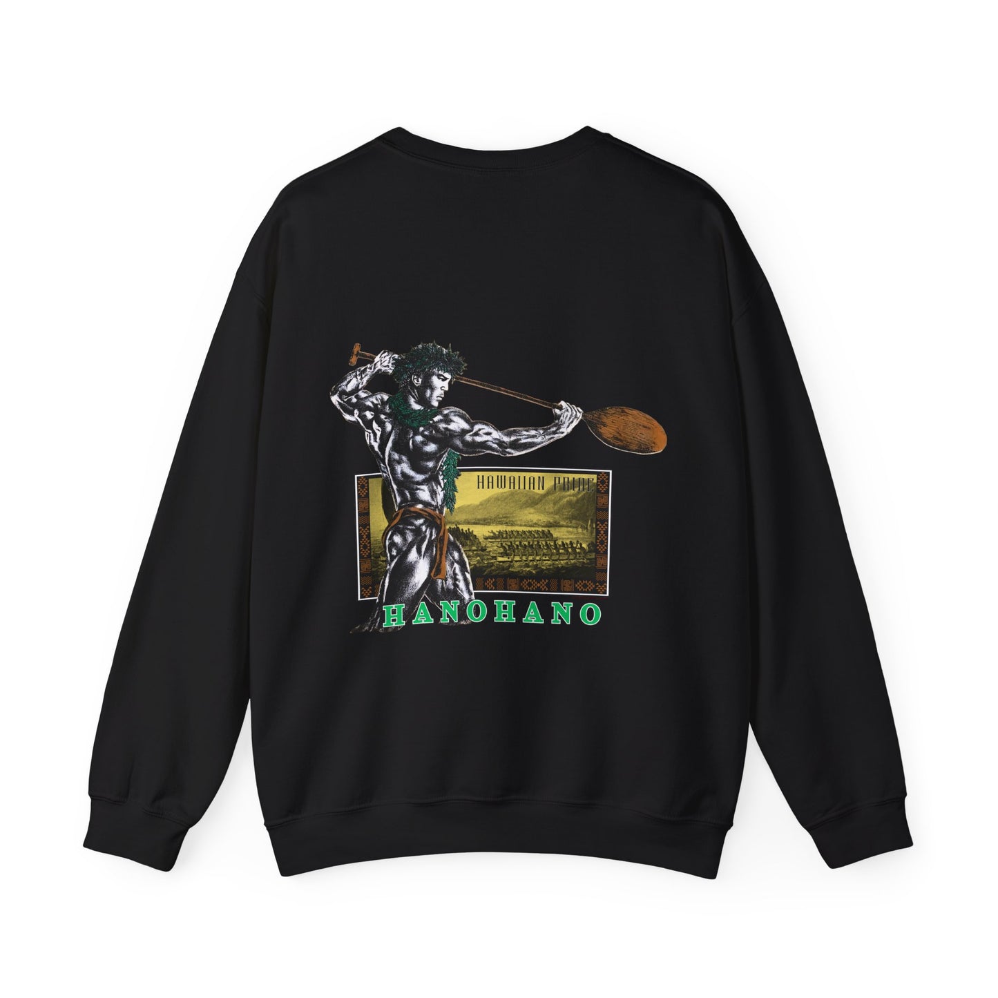 Hawaiian Strength Hanohano Hawaiian Pride Vintage 90s Design New Print Unisex Heavy Blend™ Crewneck Sweatshirt