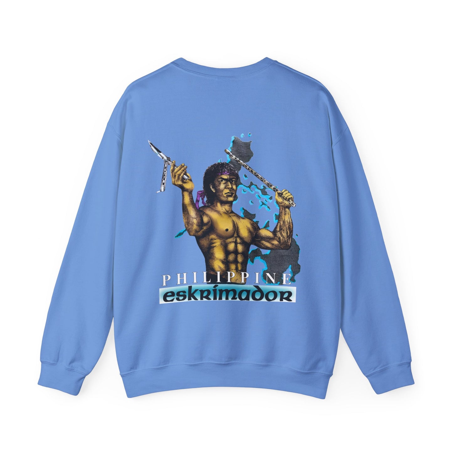 Filipino Strength Philippine Eskrimador Vintage Design 90s New Print Unisex Heavy Blend™ Crewneck Sweatshirt