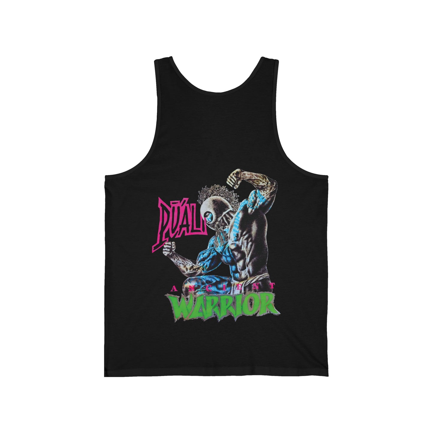 Hawaiian Strength Puali Ancient Warrior Vintage Design 90s New Print Unisex Jersey Tank