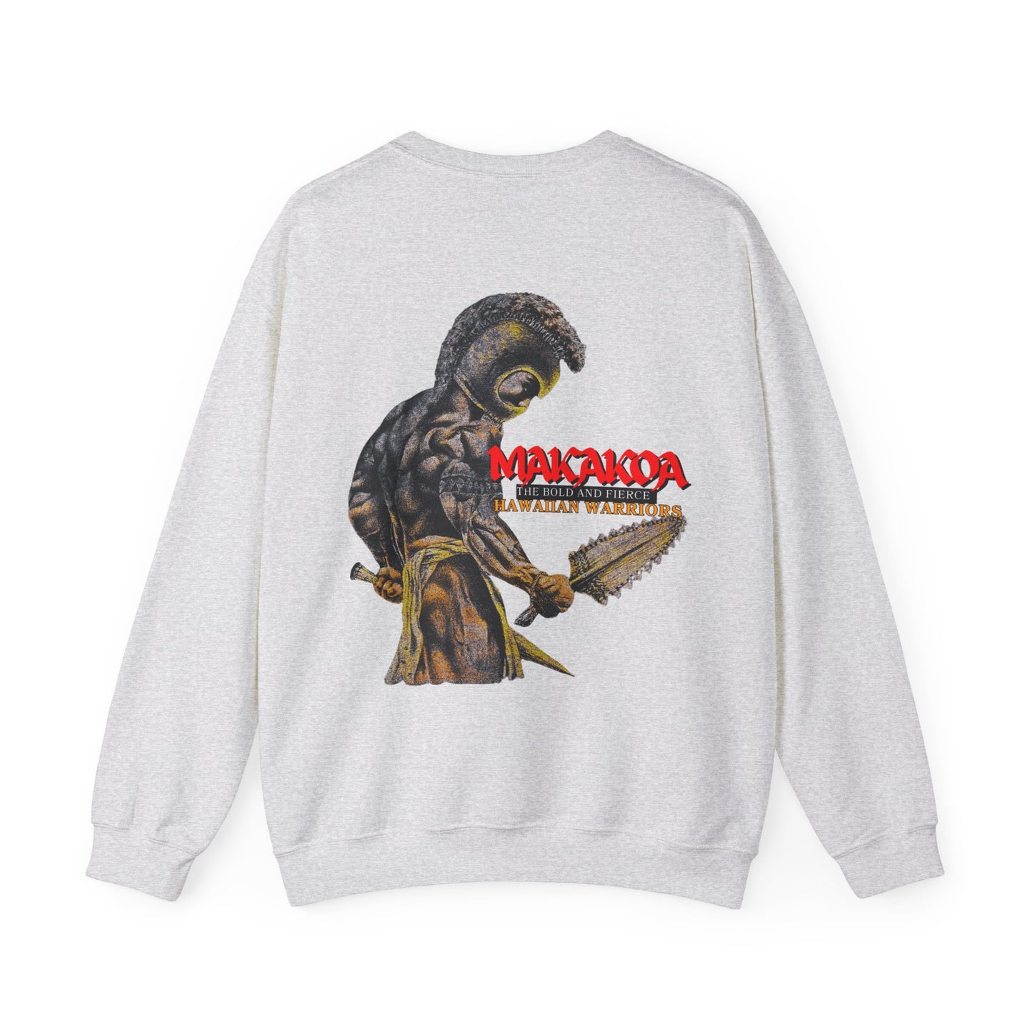 Hawaiian Strength Makakoa The Bold and Fierce Hawaiian Warriors Vintage Design 90s New Print Unisex Heavy Blend™ Crewneck Sweatshirt