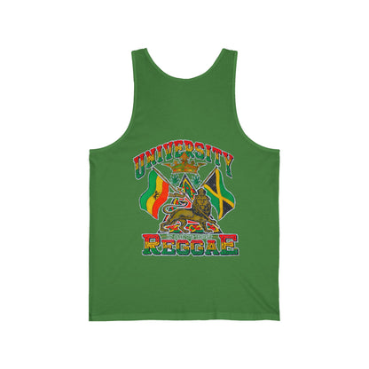 Jawaiian Strength University Reggae In Jah We Trust Vintage Design 90s New Print Unisex Jersey Tank