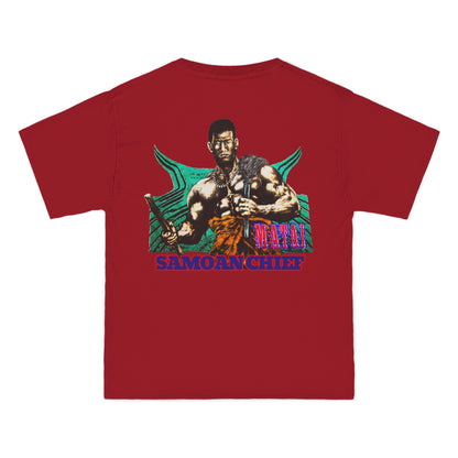Samoan Strength Samoan Chief Matai Vintage Design 90s New Print Beefy-T®  Short-Sleeve T-Shirt