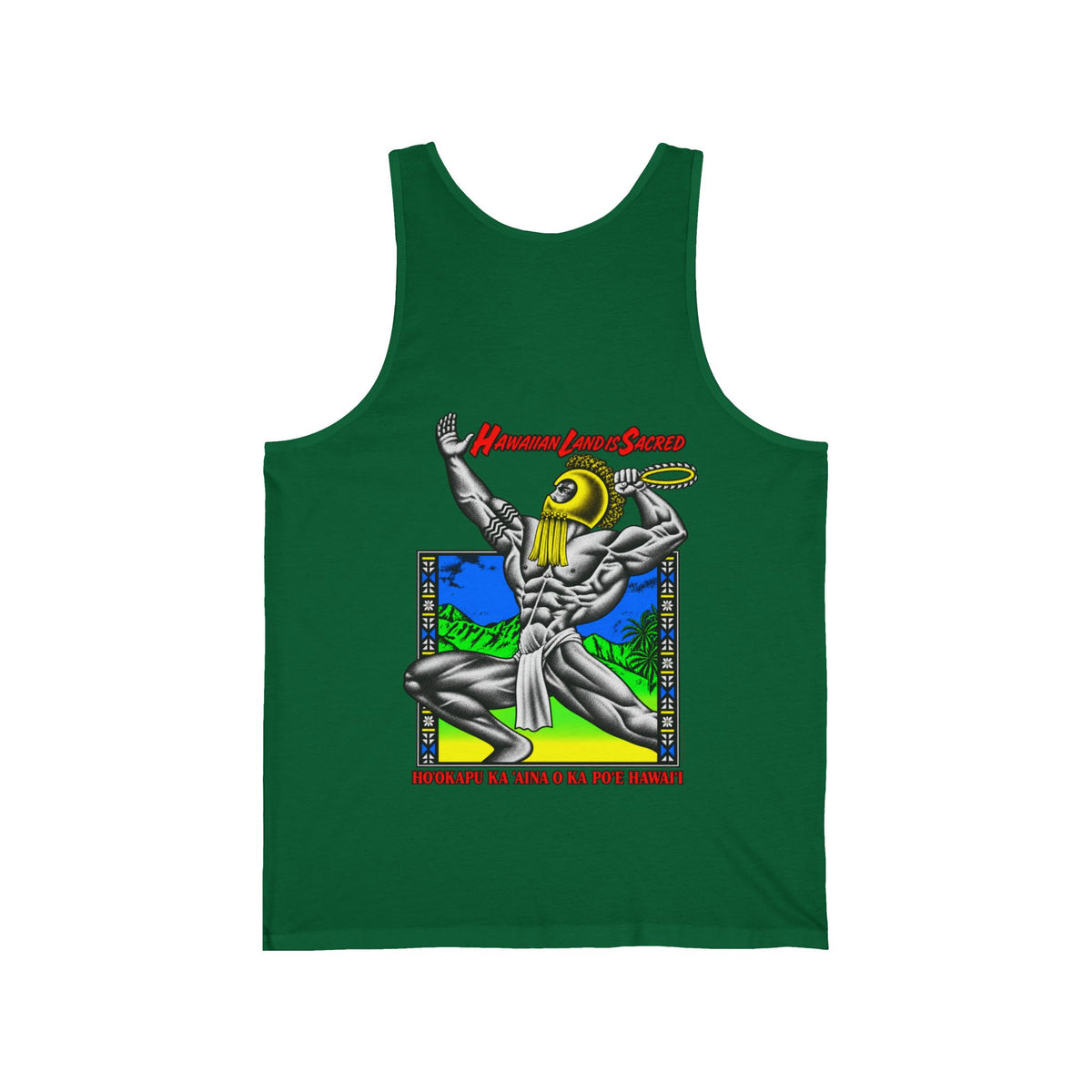 Hawaiian Strength Hawaiian Land Is Sacred Unisex Jersey Tank