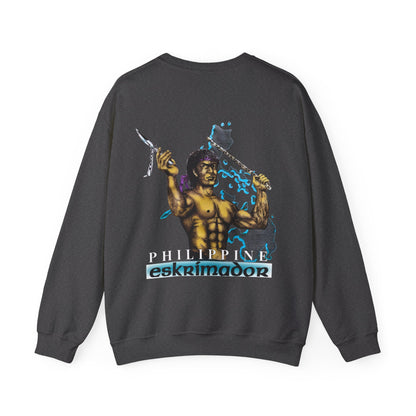 Filipino Strength Philippine Eskrimador Vintage Design 90s New Print Unisex Heavy Blend™ Crewneck Sweatshirt