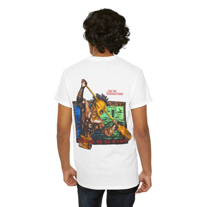 Hawaiian Strength For The Generations Hokulea-no Na Mamo Vintage Design 90s New Print T-shirt Unisex Heavy Cotton Tee