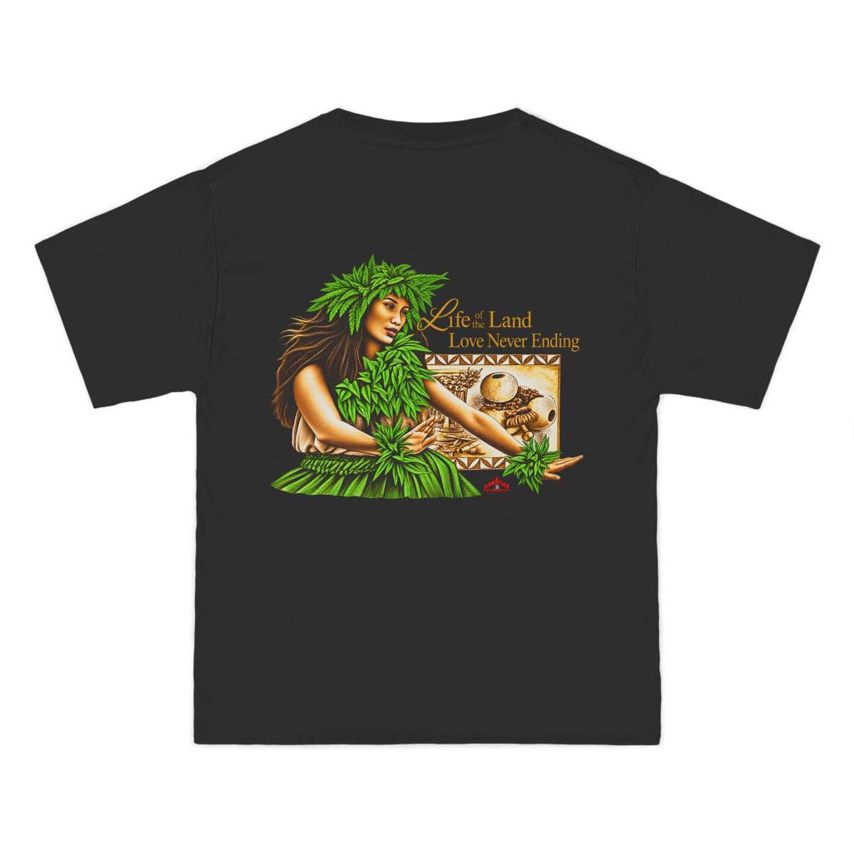 Hawaiian Strength Life of the Land Love Never Ending Beefy-T®  Short-Sleeve T-Shirt