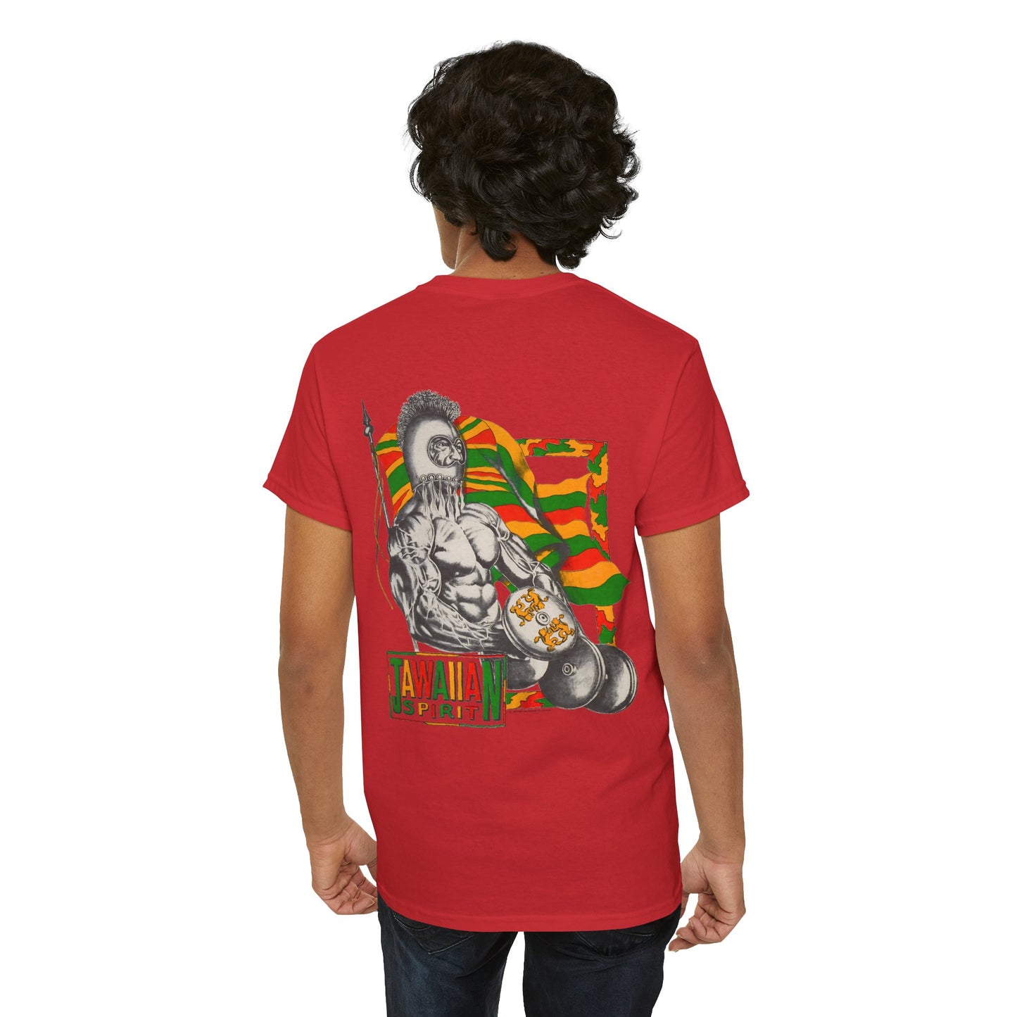 Jawaiian Strength Jawaiian Spirit Vintage Design 90s New Print Unisex Heavy Cotton Tee