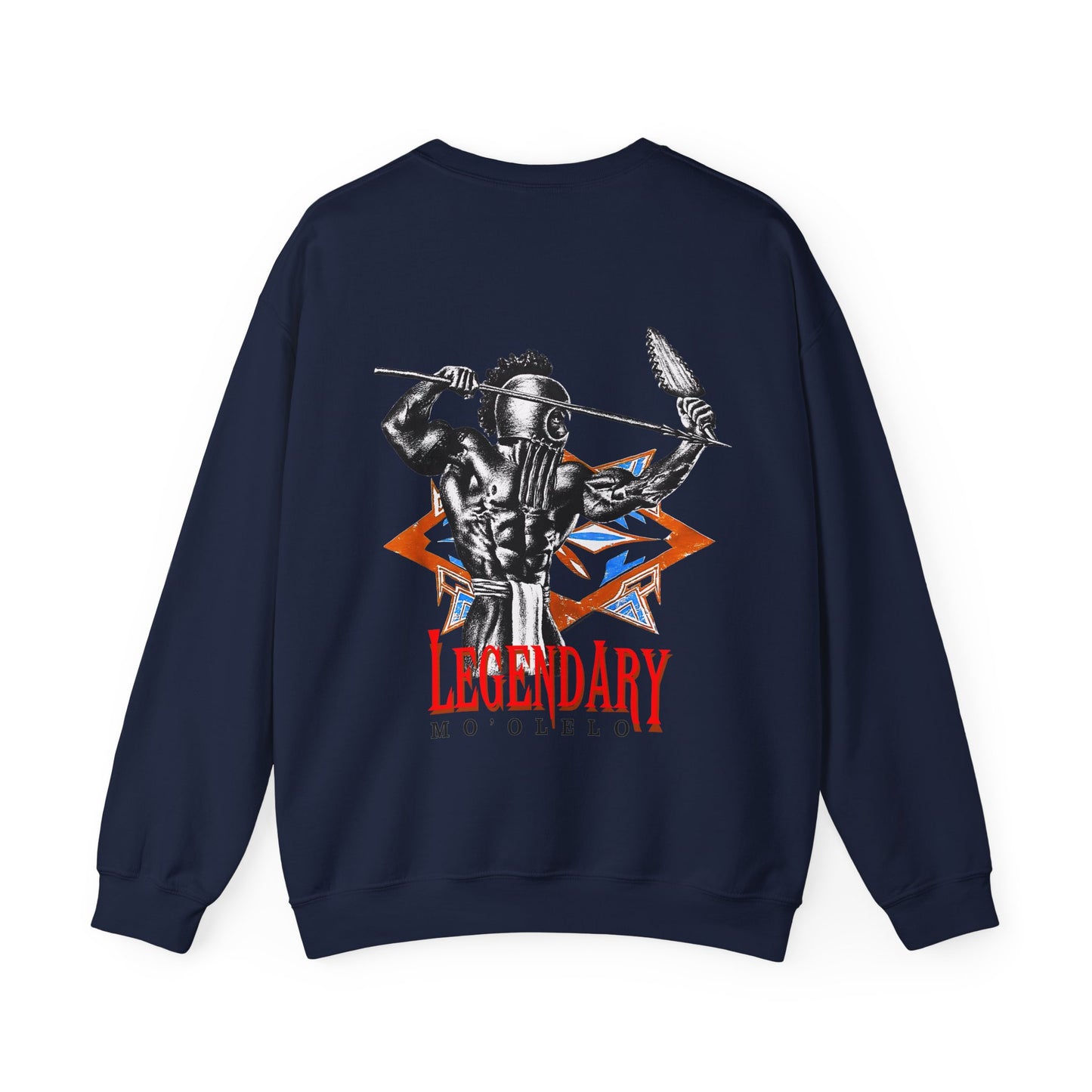 Hawaiian Strength Legendary Mo'olelo Vintage 90s Design New Print Unisex Heavy Blend™ Crewneck Sweatshirt