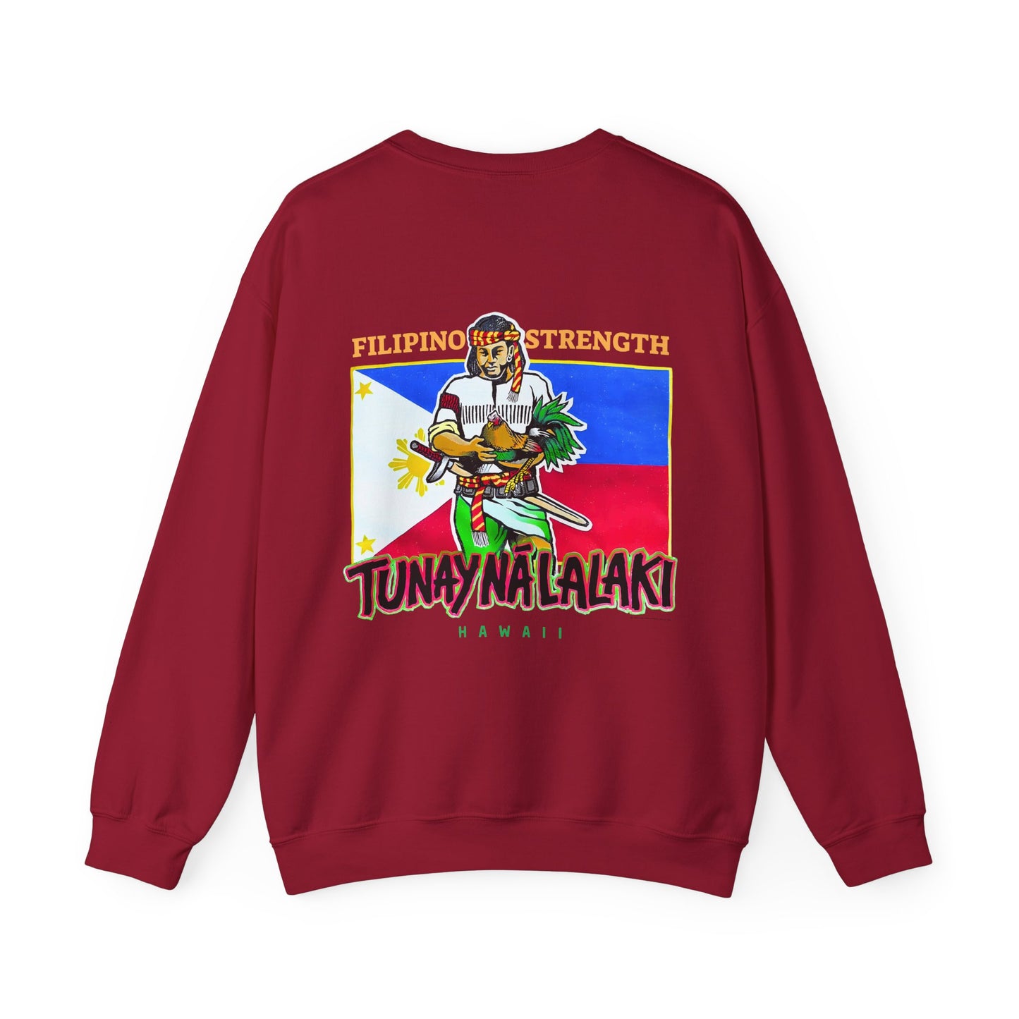 Filipino Strength Tunay Na Lalaki Filipino Strength Hawaii Vintage Design 90s New Print Unisex Heavy Blend™ Crewneck Sweatshirt