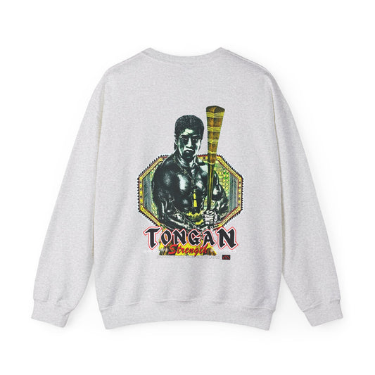 Local Strength Tongan Strength Brought Forth From Native Lands Vintage Design 90s New Print Unisex Heavy Blend™ Crewneck Sweatshirt