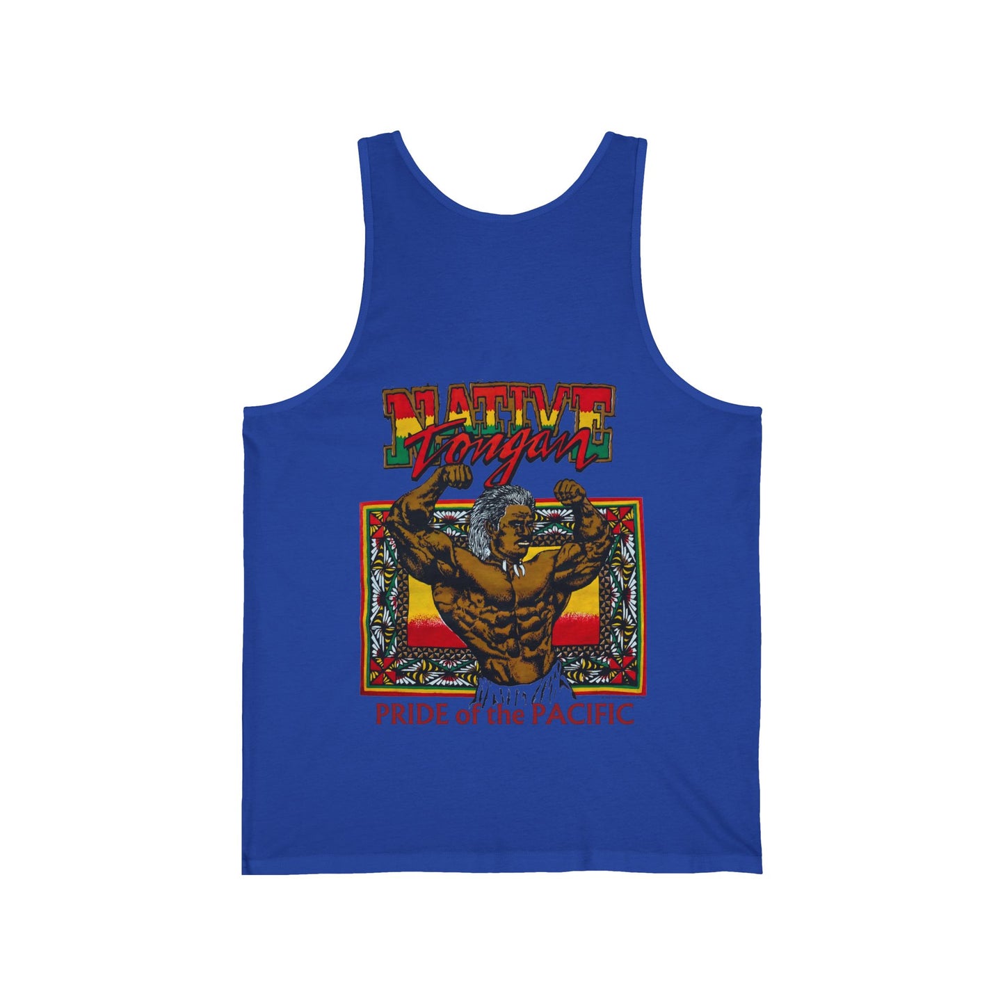 Local Strength Native Tongan Pride of the Pacific Vintage Designs 90s New Print Unisex Jersey Tank