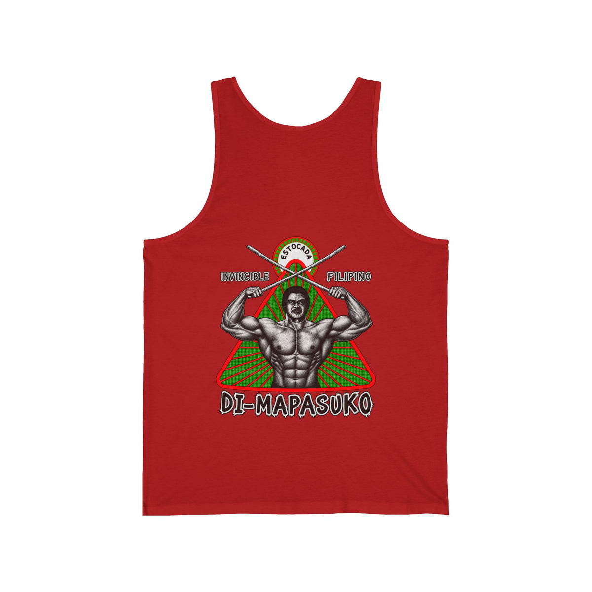 Filipino Strength Invincible Filipino Estocada Unisex Jersey Tank